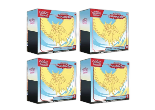 Pokémon TCG Scarlet & Violet Paradox Rift Roaring Moon Elite Trainer Box 4x Lot