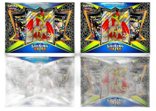 Pokemon TCG Shining Fates Shiny Cramorant V Collection Box 4X Lot