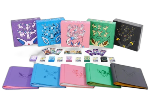 Pokémon TCG Sun & Moon Eevee GX Espeon, Glaceon, Sylveon, Leafeon & Umbreon Gift Box Bundle (Chinese)