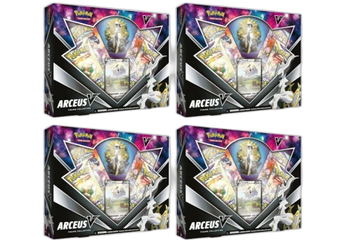 Pokémon TCG Sword & Shield Arceus V Figure Collection Box 4x Lot