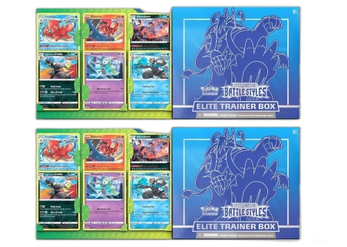 Pokémon TCG Sword & Shield Battle Styles Elite Trainer Box Rapid Strike (with Bonus Cards) 2x Lot