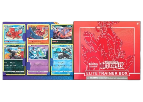 Pokémon TCG Sword & Shield Battle Styles Elite Trainer Box Single Strike (with Bonus Cards)
