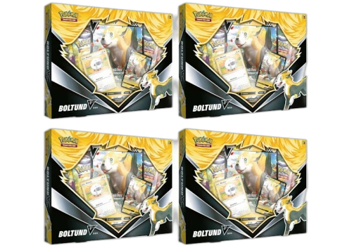 Pokémon TCG Sword & Shield Boltund V Box 4x Lot