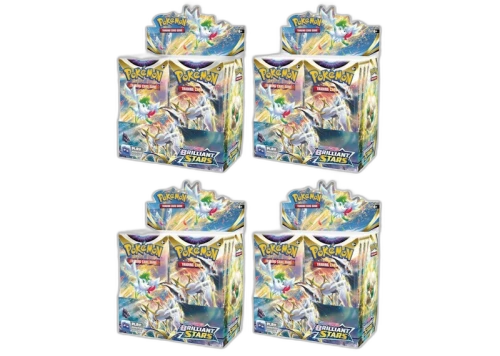 Pokémon TCG Sword & Shield Brilliant Stars Booster Box 4x Lot