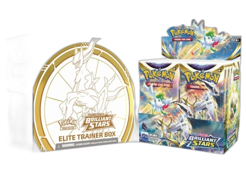 Pokémon TCG Sword & Shield Brilliant Stars Booster Box/Elite Trainer Box 2x Bundle