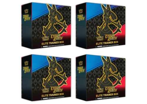Pokémon TCG Sword & Shield Crown Zenith Elite Trainer Box 4x Lot