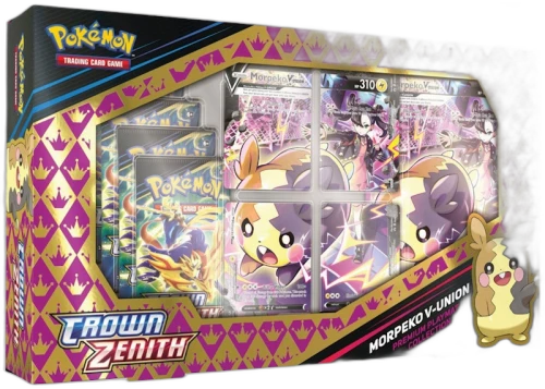 Pokémon TCG Sword & Shield Crown Zenith Morpeko V-UNION Premium Playmat Collection Box