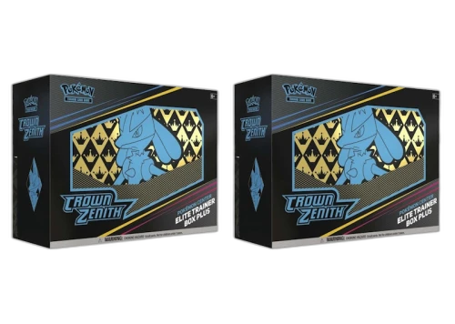 Pokémon TCG Sword & Shield Crown Zenith Pokémon Center Elite Trainer Box Plus 2x Lot