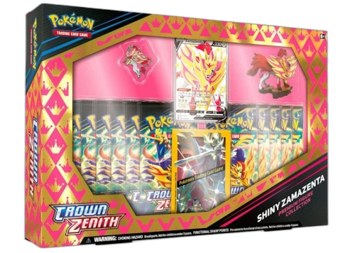 Pokémon TCG Sword & Shield Crown Zenith Shiny Zamazenta Premium Figure Collection Box