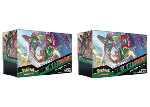 Pokémon TCG Sword & Shield Evolving Skies Build & Battle Stadium 2x Lot