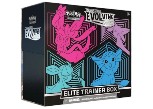 Pokémon TCG Sword & Shield Evolving Skies Elite Trainer Box (Glaceon/Vaporeon/Sylveon/Espeon)