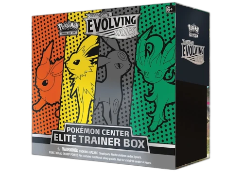 Pokémon TCG Sword & Shield Evolving Skies Pokémon Center Elite Trainer Box (Flareon/Jolteon/Umbreon/Leafeon)