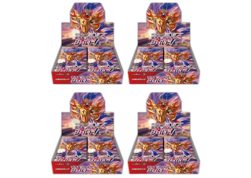 Pokémon TCG Sword & Shield Expansion Pack Shield Booster Box (Japanese) 4x Lot
