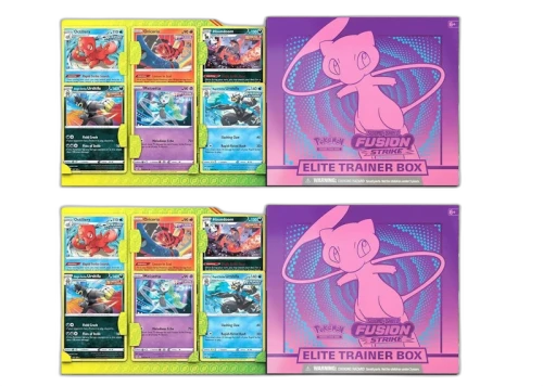 Pokémon TCG Sword & Shield Fusion Strike Elite Trainer Box (with Bonus Cards) 2x Lot
