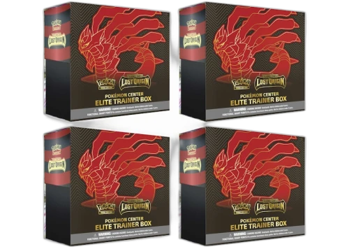 Pokémon TCG Sword & Shield Lost Origin Pokémon Center Elite Trainer Box 4x Lot