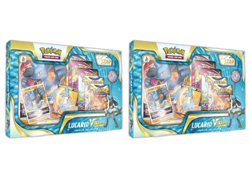 Pokémon TCG Sword & Shield Lucario VSTAR Premium Collection Box 2x Lot