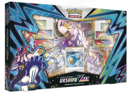 Pokémon TCG Sword & Shield Rapid Strike Urshifu VMAX Premium Collection Box