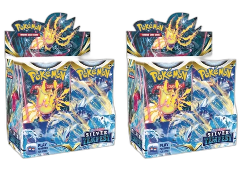 Pokémon TCG Sword & Shield Silver Tempest Booster Box 2x Lot