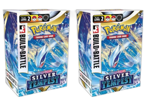 Pokémon TCG Sword & Shield Silver Tempest Build and Battle Box 2x Lot