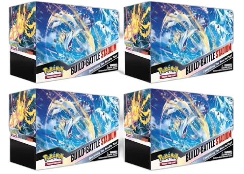 Pokémon TCG Sword & Shield Silver Tempest Build & Battle Stadium 4x Lot