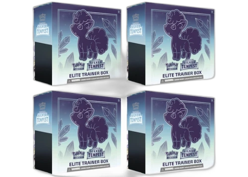 Pokémon TCG Sword & Shield Silver Tempest Elite Trainer Box 4x Lot