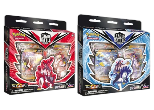 Pokémon TCG Sword & Shield Single Strike Urshifu VMAX/Rapid Strike Urshifu VMAX League Battle Deck 2x Bundle