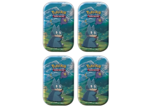 Pokémon TCG Sword & Shield Sinnoh Stars (Munchlax) Mini Tin 4x Lot