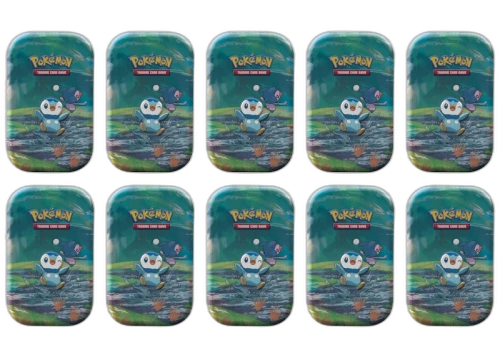 Pokémon TCG Sword & Shield Sinnoh Stars (Piplup) Mini Tin 10x Lot