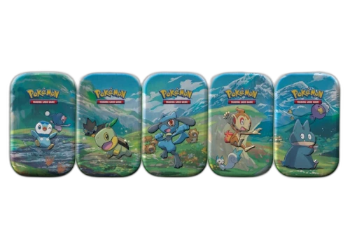 Pokémon TCG Sword & Shield Sinnoh Stars (Piplup/Turtwig/Riolu/Chimchar/Munchlax) Mini Tin Set 5x Lot