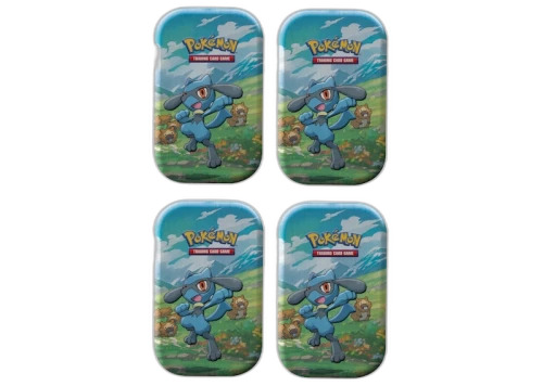 Pokémon TCG Sword & Shield Sinnoh Stars (Riolu) Mini Tin 4x Lot
