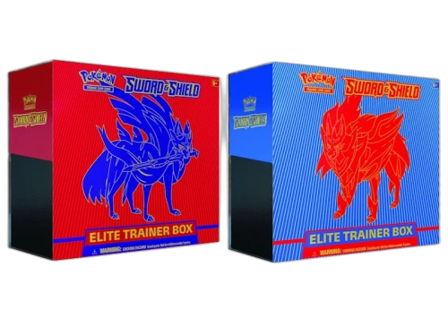 Pokémon TCG Sword & Shield Zacian/Zamazenta Elite Trainer Box 2x Bundle