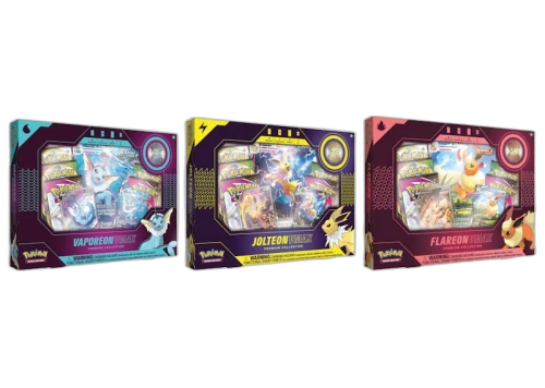 Pokémon TCG Vaporeon V/Jolteon V/Flareon V VMAX Premium Collection Box 3x Bundle (UK Version)
