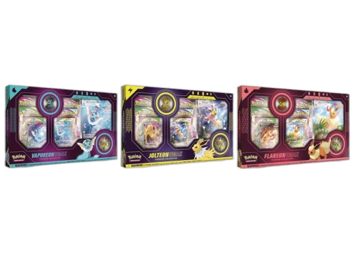 Pokémon TCG Vaporeon V/Jolteon V/Flareon V VMAX Premium Collection Box 3x Bundle (US Version)