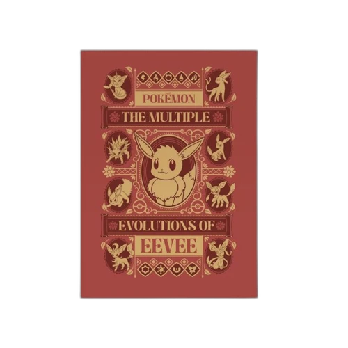 Pokemon x Natural History Museum Evolutions of Eevee Art Print