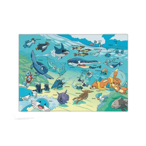 Pokemon x Natural History Museum in Water Art Print
