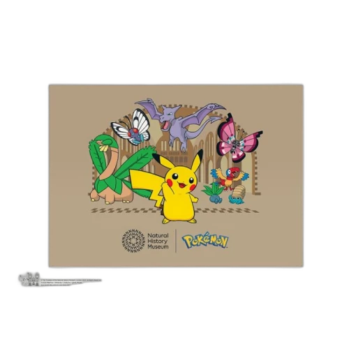 Pokemon x Natural History Museum Pikachu and Friends Art Print