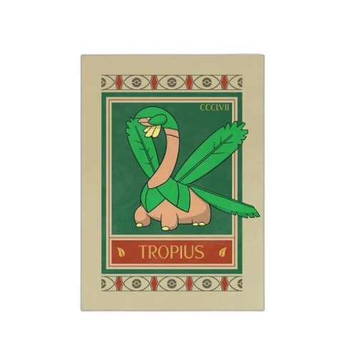 Pokemon x Natural History Museum Tropius Art Print