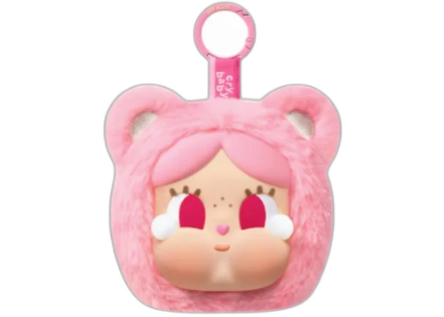 Pop Mart CRYBABY x Care Bears Series Crybaby x Cheer Bear Mini Bag Hanging Jewelry Case
