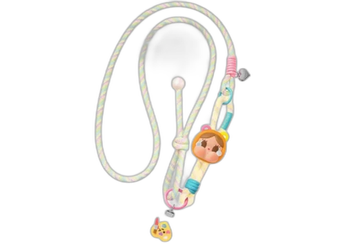 Pop Mart CRYBABY x Care Bears Series Crybaby x Work of Heart Bear (Secret Version) Long Lanyard