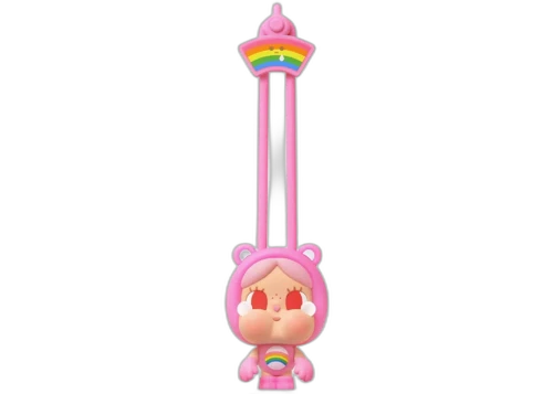Pop Mart CRYBABY x Care Bears Series Mini Light Crybaby x Cheer Bear Strap
