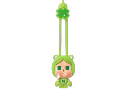 Pop Mart CRYBABY x Care Bears Series Mini Light Crybaby x Good Luck Bear Strap