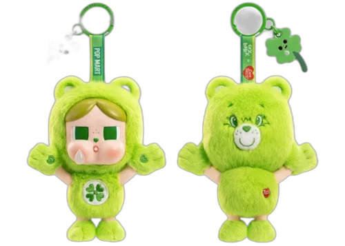 Pop Mart CRYBABY x Care Bears Series Vinyl Plush Crybaby x Good Luck Bear Pendant