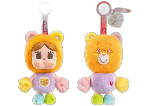 Pop Mart CRYBABY x Care Bears Series Vinyl Plush Crybaby x Work of Heart Bear Pendant