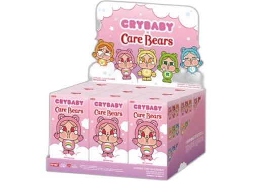 Pop Mart CRYBABY x Care Bears Series Vinyl Plush Pendant Sealed Case (9 Blind Box)