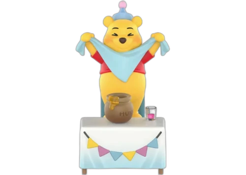 Pop Mart Disney Winnie The Pooh Lets Party Series Dapper Winnie Figures
