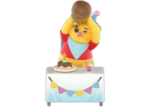 Pop Mart Disney Winnie The Pooh Lets Party Series Honey Winnie Figures