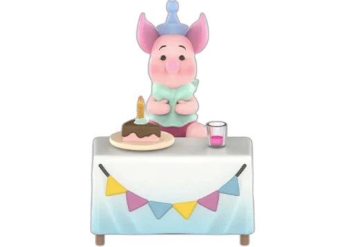 Pop Mart Disney Winnie The Pooh Lets Party Series Napkin Piglet Figures