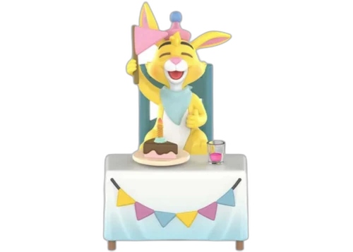 Pop Mart Disney Winnie The Pooh Lets Party Series Rabbit Figures
