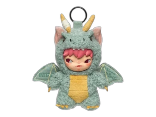 Pop Mart Hirono Mist Walker Series The Wingless Follower Plush Doll Pendant