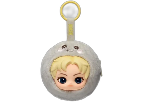 Pop Mart RIIZE Fluffy Club Series Mini Pouch Fluffy SongYongDoli Eunseok Ver. Keychain
